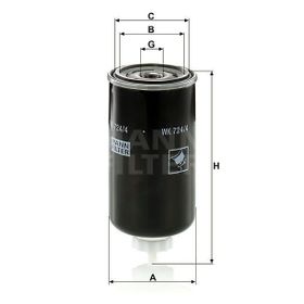 Mann WK724/4 Yakıt Filtresi