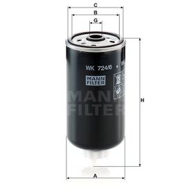 Mann WK724/6 Yakıt Filtresi