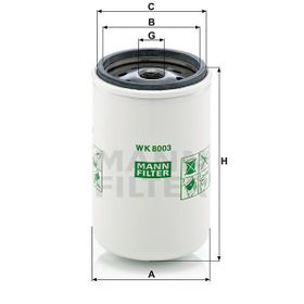 Mann WK8003X Yakıt Filtresi
