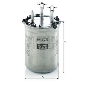 Mann WK8032 Yakıt Filtresi