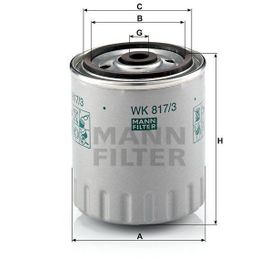 Mann Wk817/3X Yakıt Filtresi
