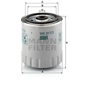 Mann Wk817/3X Yakıt Filtresi