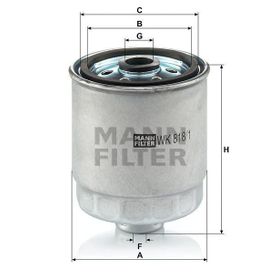 Mann WK818/1 Yakıt Filtresi