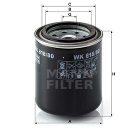 Mann WK818/80 Yakıt Filtresi