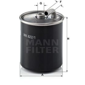 Mann WK822/1 Yakıt Filtresi