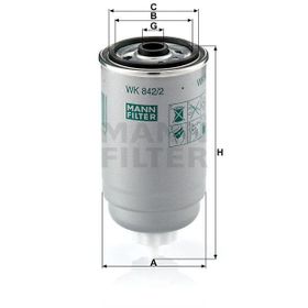 Mann WK842/2 Yakıt Filtresi