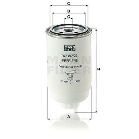 Mann WK842/26 Yakıt Filtresi