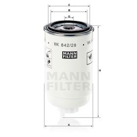 Mann WK842/6 Yakıt Filtresi