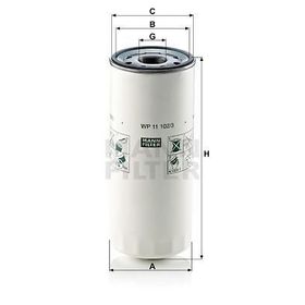 Mann WP11102/3 Yağ Filtresi