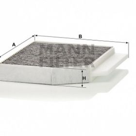 Mann X253 17 W205 11 S205 14 C205 14 A205 15 C257 17 W213 16 S213 16 C238 16 A238 17 Karbonlu Polen Filtresi