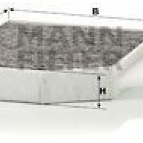 Mann X253 17 W205 11 S205 14 C205 14 A205 15 C257 17 W213 16 S213 16 C238 16 A238 17 Karbonlu Polen Filtresi