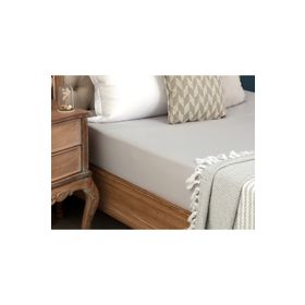 Manon King Size Ranforce Lastikli Gri Çarşaf
