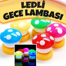 Mantar Dokunmatik Gece Lambası