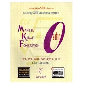 Mantık Küme Fonksiyon Sıfır - Karekök Yayınları