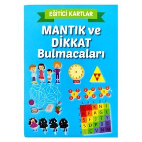 Mantık ve Dikkat Bulmacaları / Eğitici Kartlar - Kolektif - Teleskop Popüler Bilim Yayınları