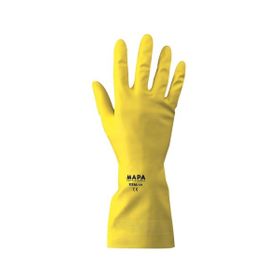 Mapa Vital Eco 124 No 7 Sarı Pamuklu Lateks Sıvı Geçirmez İş Eldiveni