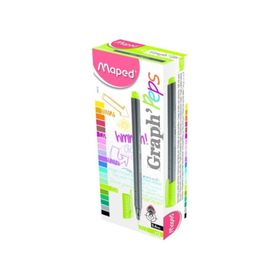 Maped 0.4 mm Elma Yeşili 12'li Fineliner Graph Peps
