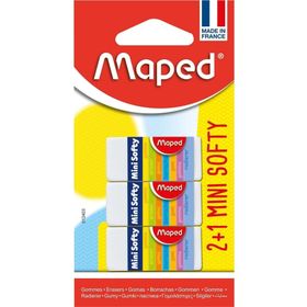 Maped 012403 3'lü Paket Blister Softy Mini Silgi