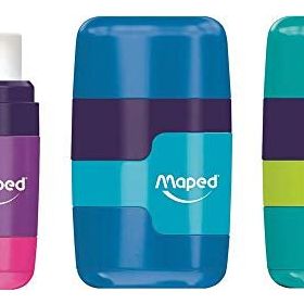 Maped 049221 Connect Çift Delikli Silgili Kalemtraş