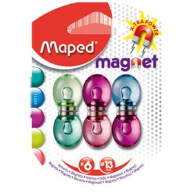 Maped 13 mm Şeffaf 6'lı Fancy Mıknatıs