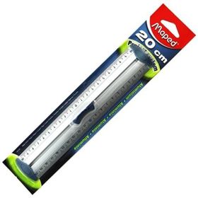 Maped 20 cm Alüminyum Çift Desimetre Cetvel