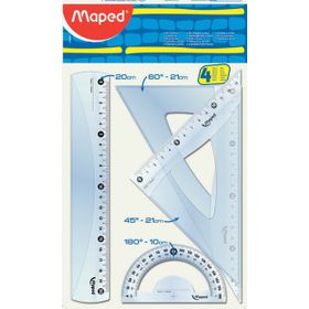 Maped 3154142428202 20 cm Maxi 4'lü Çizim Seti