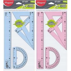 Maped 3154149817016 Study Kırılmaz 30 cm 4'lü Çizim Seti