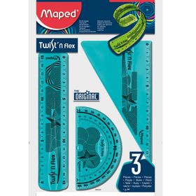 Maped 3'lü Twist'N Flex Esnek Mini Cetvel Seti