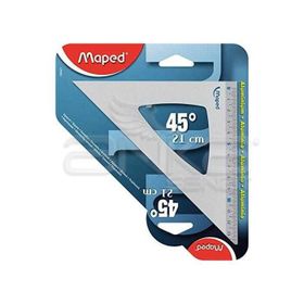 Maped 45 Derece 21 cm Metal Gönye