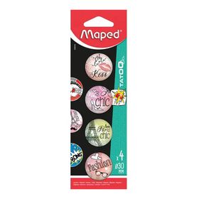 Maped 530010 4'lü Karışık Renk Mıknatıs Tatoo