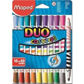 Maped 5701157 Colorpeps Duo Tıp 10'lu Keçeli Kalem