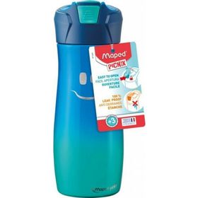 Maped 580 ml Picnik Çelik Mavi Gülen Yüz Figürlü Su Matarası