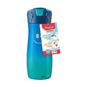 Maped 580 ml Picnik Çelik Mavi Gülen Yüz Figürlü Su Matarası
