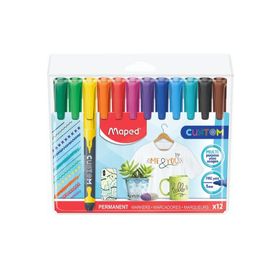 Maped 734547 12 Renk Custom Permanent Marker Kalem
