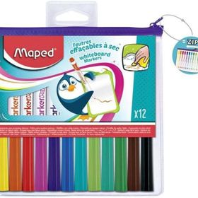 Maped 741817 12 Renk Kuru Silinebilen Keçeli Kalem