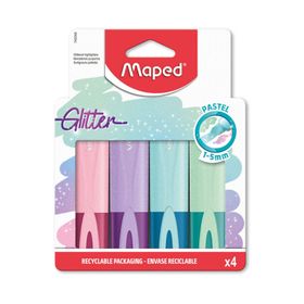 Maped 742046 4'lü Simli Pastel Fosforlu Kalem