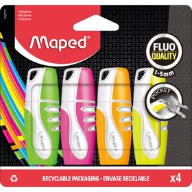 Maped 742777 4'lü Fosforlu Kalem