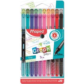 Maped 749051 OFfis ve Kırtasiye Desenli Fineliner Keçeli Kalem