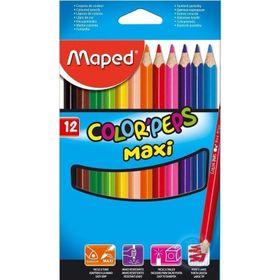 Maped 834010 Jumbo 12 Renk Kuru Boya Kalemi