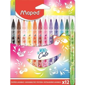 Maped 845404 12 Renk Mini Cute Yıkanabilir Keçeli Kalem