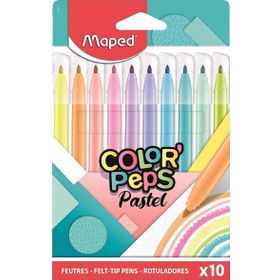 Maped 845469 10 Renk Color'Peps Pastel Keçeli Kalem