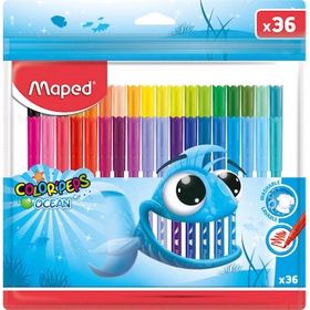 Maped 845725 Color Peps Ocean 36 Adet Plastik Poşet Keçeli Kalem