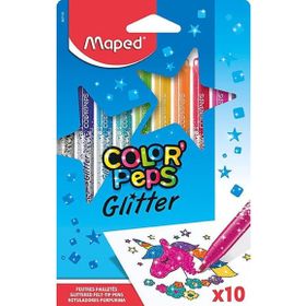 Maped 847110 10'lu Color'Peps Glitter Simli Keçeli Kalem