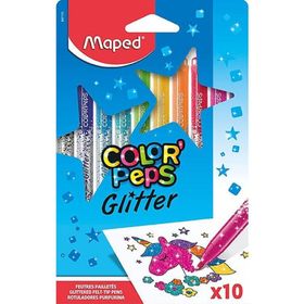 Maped 847110 10'lu Color'Peps Glitter Simli Keçeli Kalem
