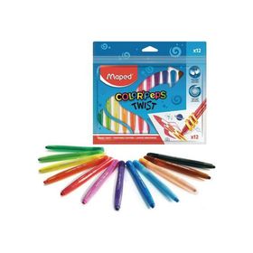 Maped 860612 12'li Color'peps Çevirmeli Mum Boya