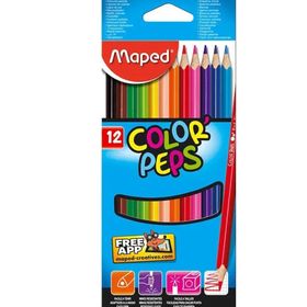Maped Color Peps 183213 12'li Kuru Boya Kalemi