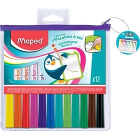 Maped Farklı Renklerde 12'li Beyaz Tahta Keçeli Kalemi