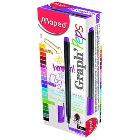 Maped Fineliner 12'li Mor Keçe Uçlu Kalem