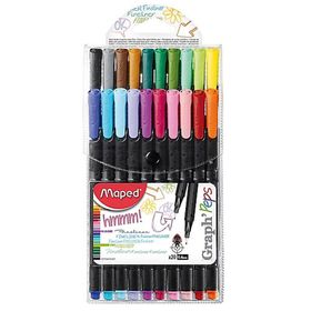 Maped Graph Peps Fineliner İnce Uç 20'li Keçeli Kalem