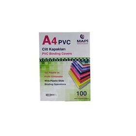 Mapi 160 Mikron Beyaz A4 100'lü Pvc Cilt Kapağı
